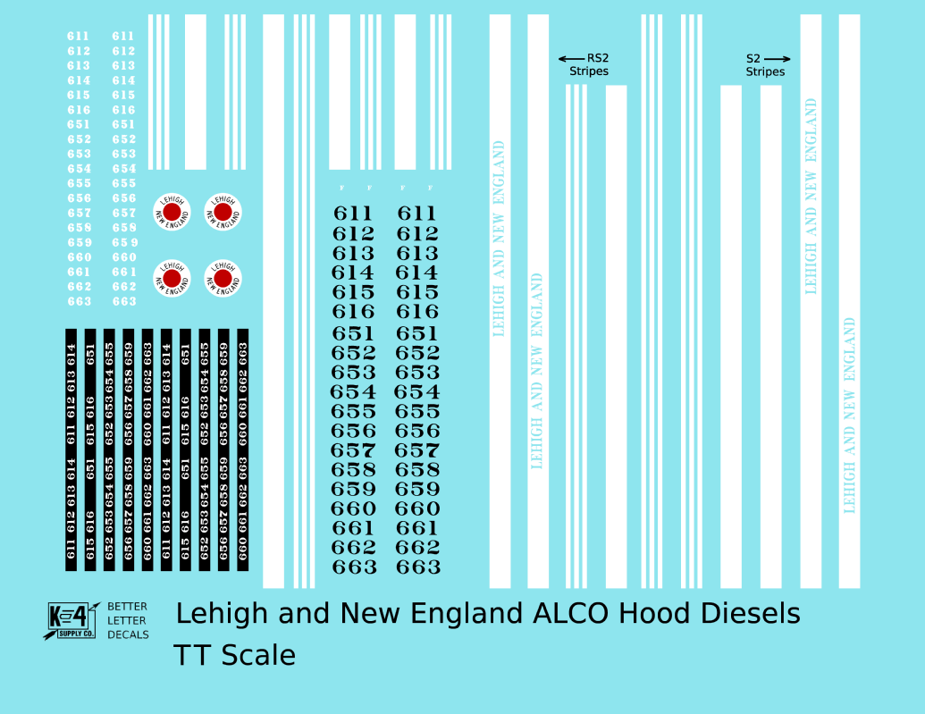 Lehigh and New England ALCO Hood Diesel White