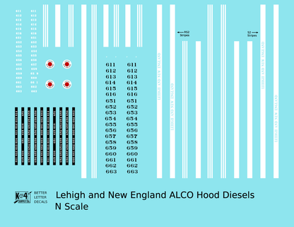 Lehigh and New England ALCO Hood Diesel White