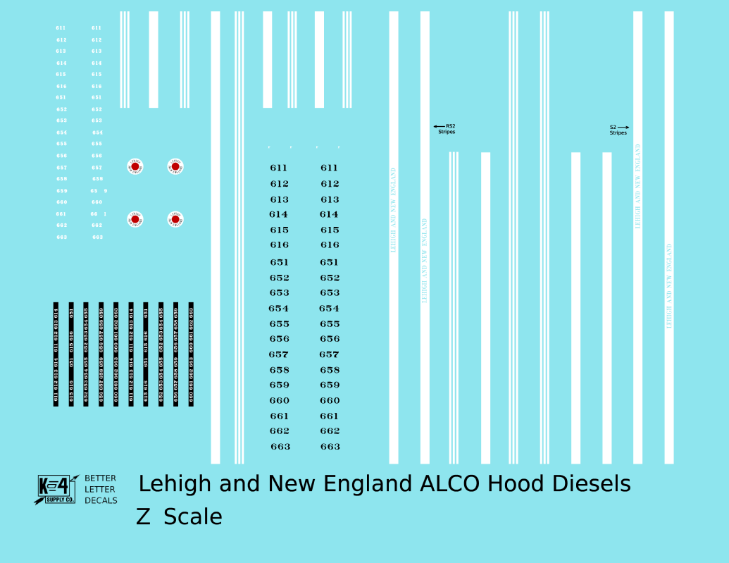 Lehigh and New England ALCO Hood Diesel White