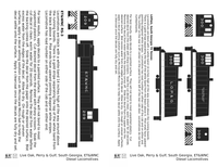 Live Oak, Perry & Gulf, South Georgia ET&WNC Diesel Locomotive Gold Southern Scheme - Decal