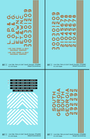 Live Oak, Perry & Gulf, South Georgia ET&WNC Diesel Locomotive Gold Southern Scheme - Decal - Choose Scale