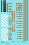 Live Oak, Perry & Gulf, South Georgia ET&WNC Diesel Locomotive Gold Southern Scheme - Decal - Choose Scale