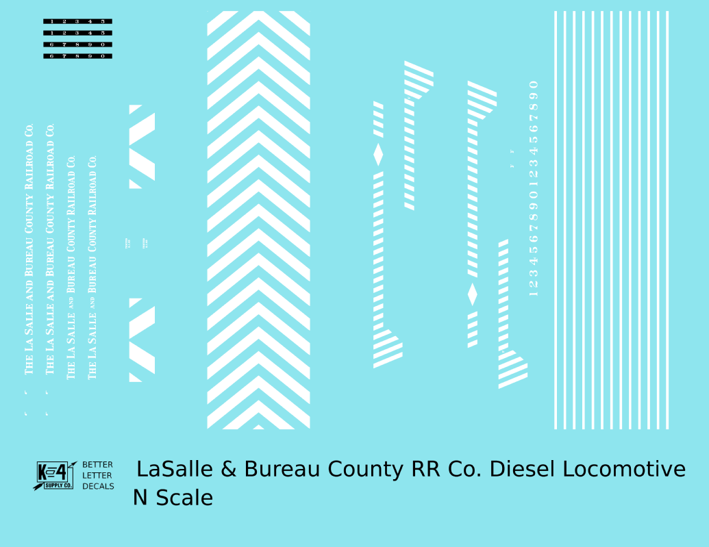 LaSalle and Bureau County Diesel Switcher Locomotive White