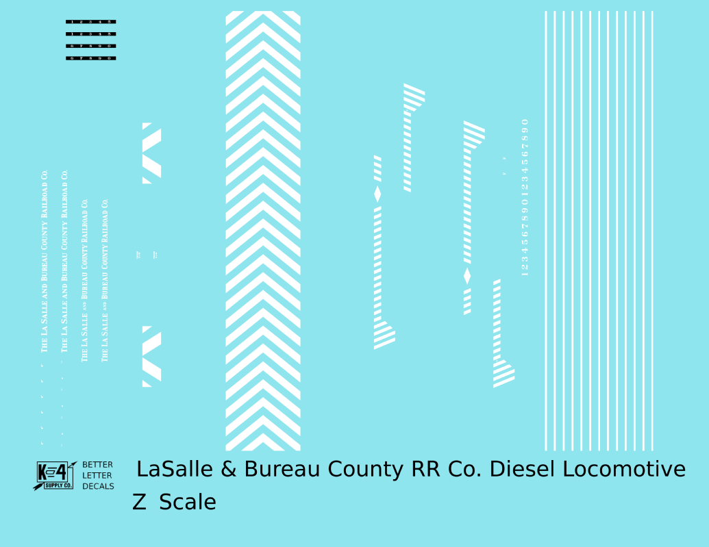 LaSalle and Bureau County Diesel Switcher Locomotive White
