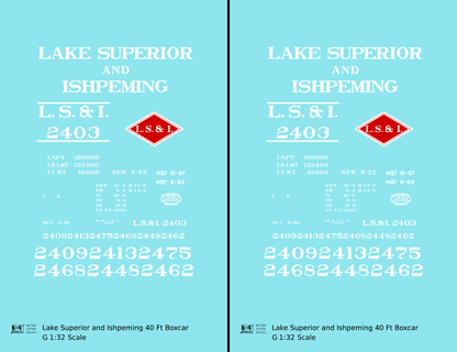 Lake Superior & Ishpeming 40 Ft Boxcar White and Red