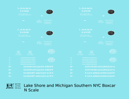 Lake Shore & Michigan Southern LS&MS Boxcar New York Central