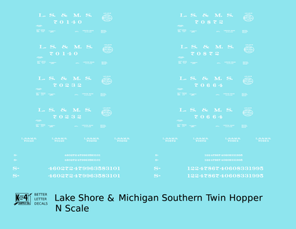 Lake Shore & Michigan Southern LS&MS Hopper New York Central