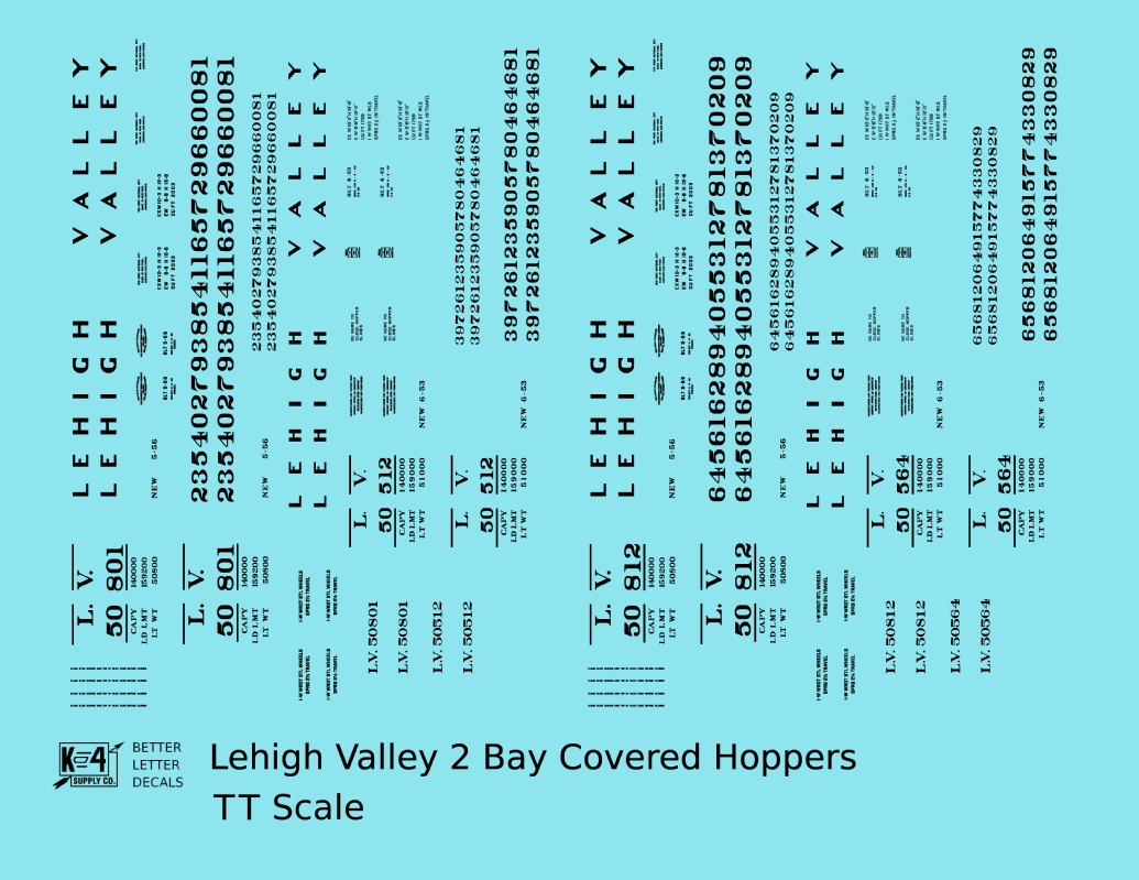 Lehigh Valley Two Bay Covered Hopper Black