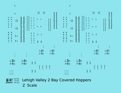 Lehigh Valley Two Bay Covered Hopper Black