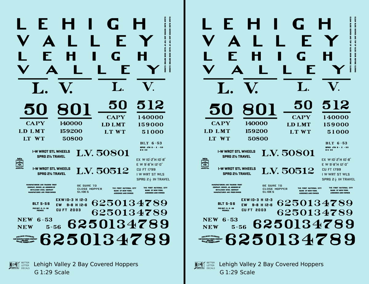 Lehigh Valley Two Bay Covered Hopper Black