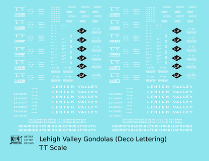 Lehigh Valley Gondola White Deco Lettering