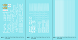 Lehigh Valley Transit Interurban Trolley Car and Freight Motor White Trolley Freight - Decal - Choose Scale