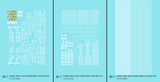 Lehigh Valley Transit Interurban Trolley Car and Freight Motor White Trolley Freight - Decal - Choose Scale