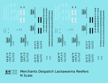 Lackawanna Merchants Despatch MDT DL&W Steel Ice Reefer Black