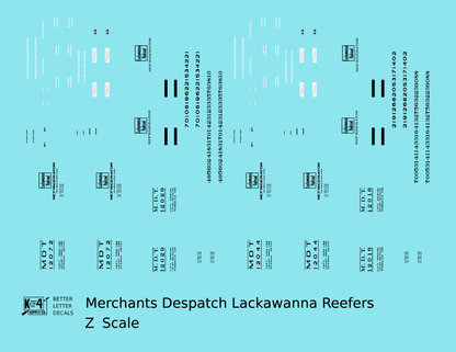 Lackawanna Merchants Despatch MDT DL&W Steel Ice Reefer Black