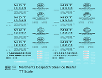 Merchants Despatch MDT NYC Steel Ice Reefer Black Gothic Lettering