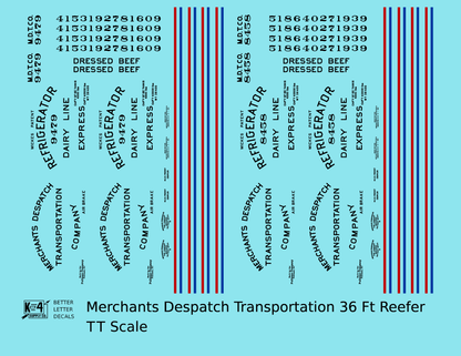 Merchants Despatch MDT Wood Ice Reefer  Early Paint Scheme