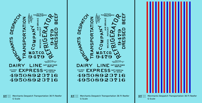 Merchants Despatch MDT Wood Ice Reefer  Early Paint Scheme