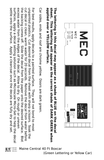 Maine Central 40 Ft Steel Boxcar Green For Yellow Car - Decal