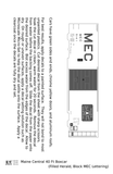 Maine Central 40 Ft Steel Boxcar Yellow Filled Yellow - Decal