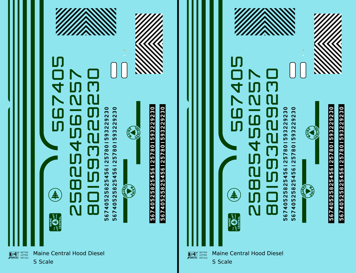 Maine Central Hood Diesel Green
