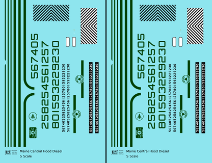 Maine Central Hood Diesel Green