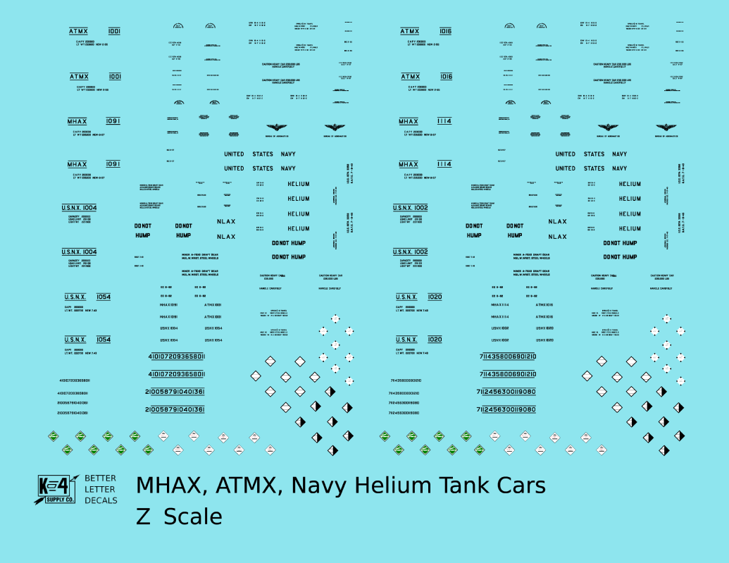 Navy ATMX MHAX Helium Tank Car Black