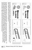 Missouri-Illinois 50 Ft PS1 Boxcar White Missouri Pacific Cushion Car - Decal