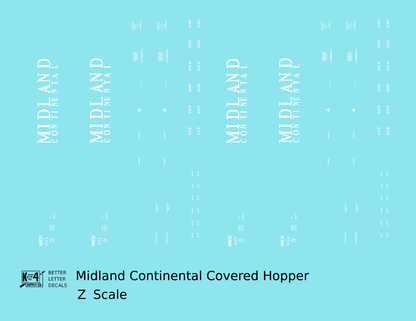 Midland Continental Railway PS Covered Hopper White