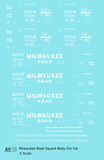 Milwaukee Road Square Body Ore Jenny Car White