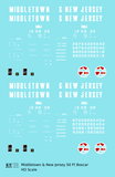 Middletown and New Jersey 50 Ft Ribbed Boxcar White