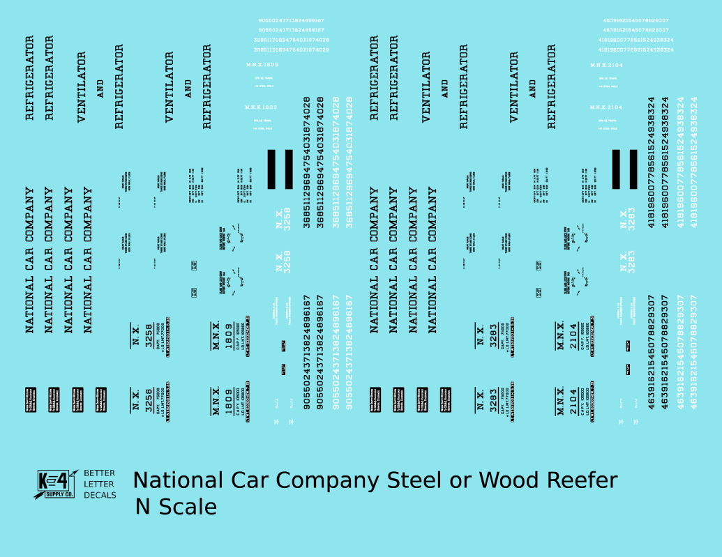 National Car Company Ice Reefer Black