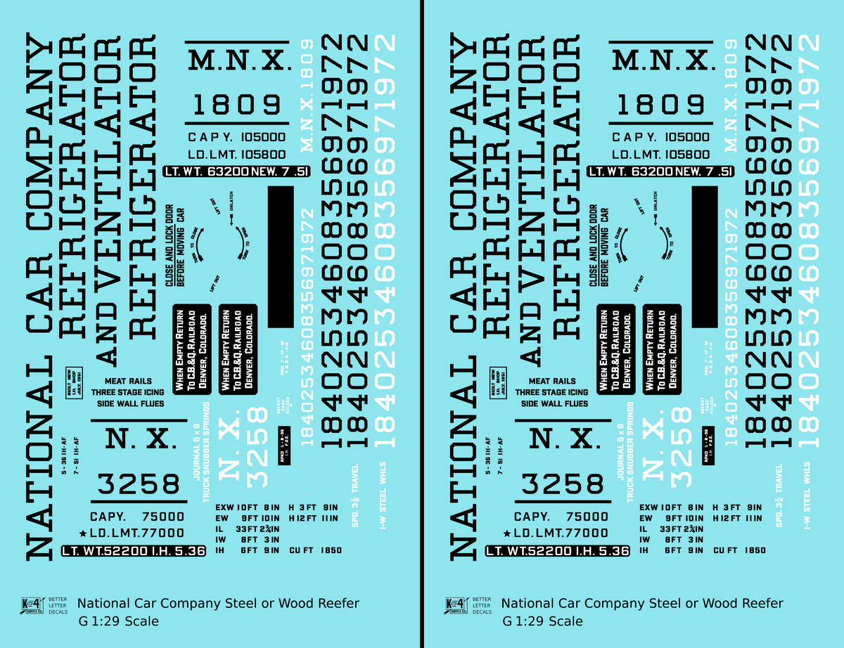 National Car Company Ice Reefer Black