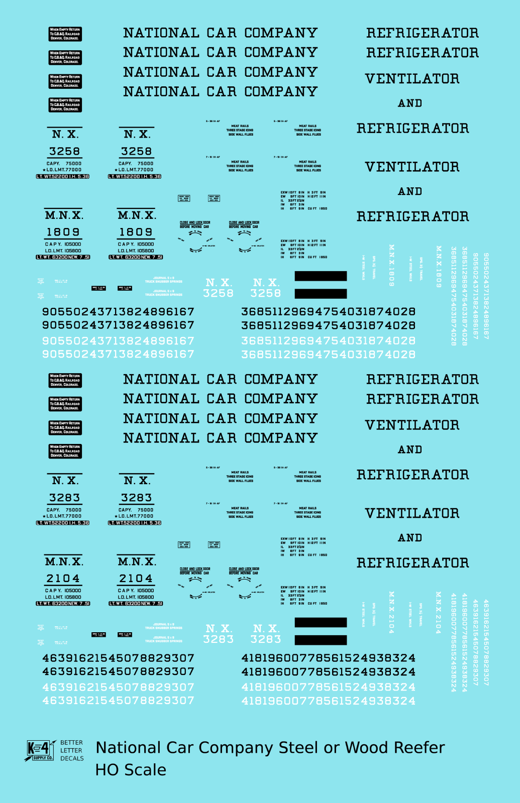 National Car Company Ice Reefer Black