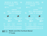 Mobile and Ohio Wood Furniture Boxcar White GM&O Predecessor
