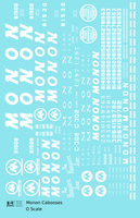 Monon Caboose White  - Decal Sheet