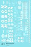 Monon Caboose White  - Decal Sheet