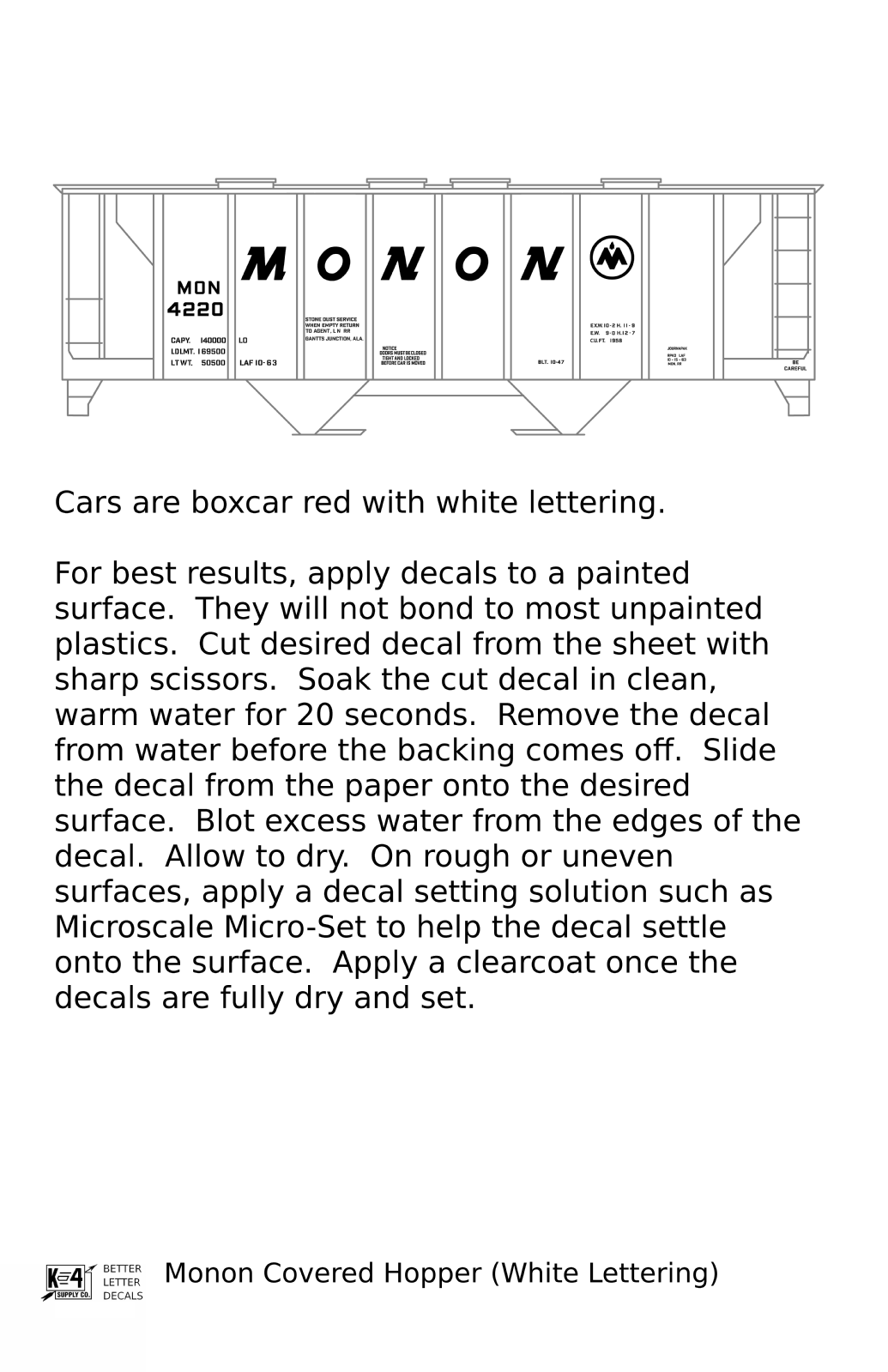 Monon Covered Hopper White