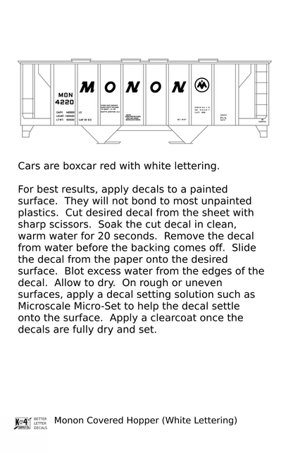 Monon Covered Hopper White