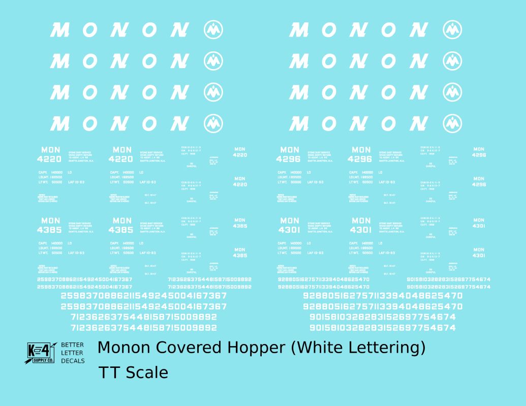 Monon Covered Hopper White
