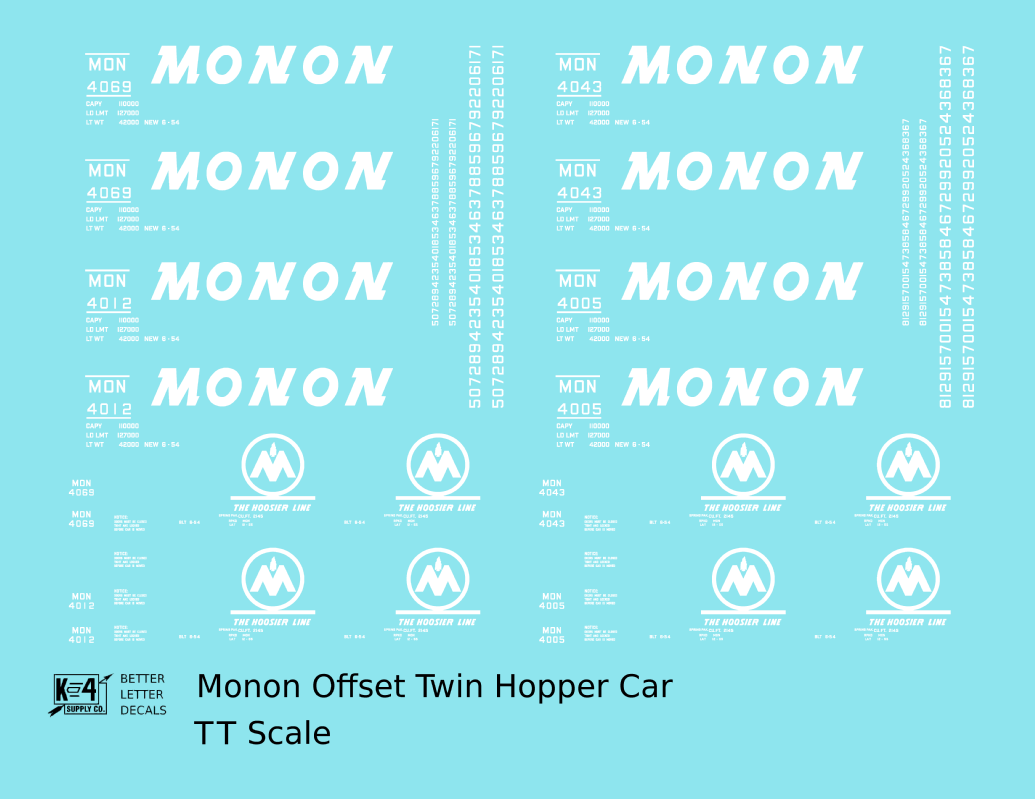 Monon Offset Twin Hopper White