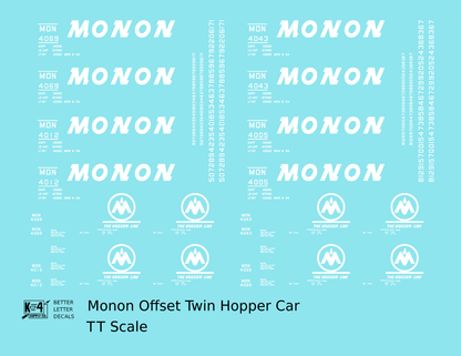 Monon Offset Twin Hopper White