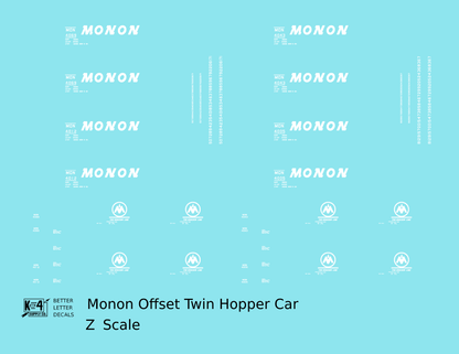 Monon Offset Twin Hopper White