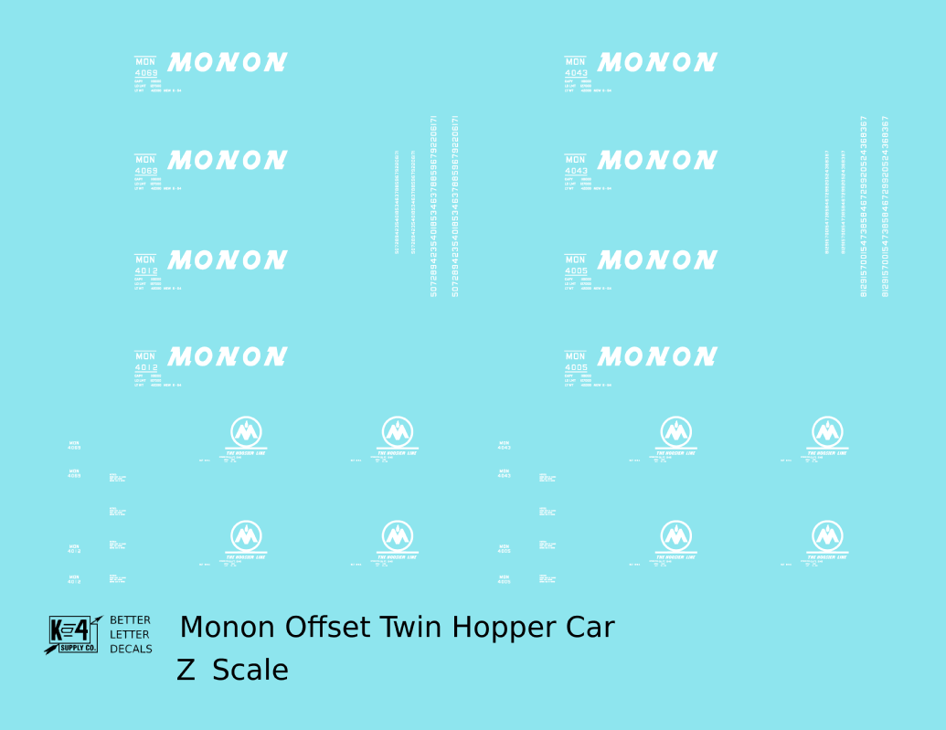 Monon Offset Twin Hopper White