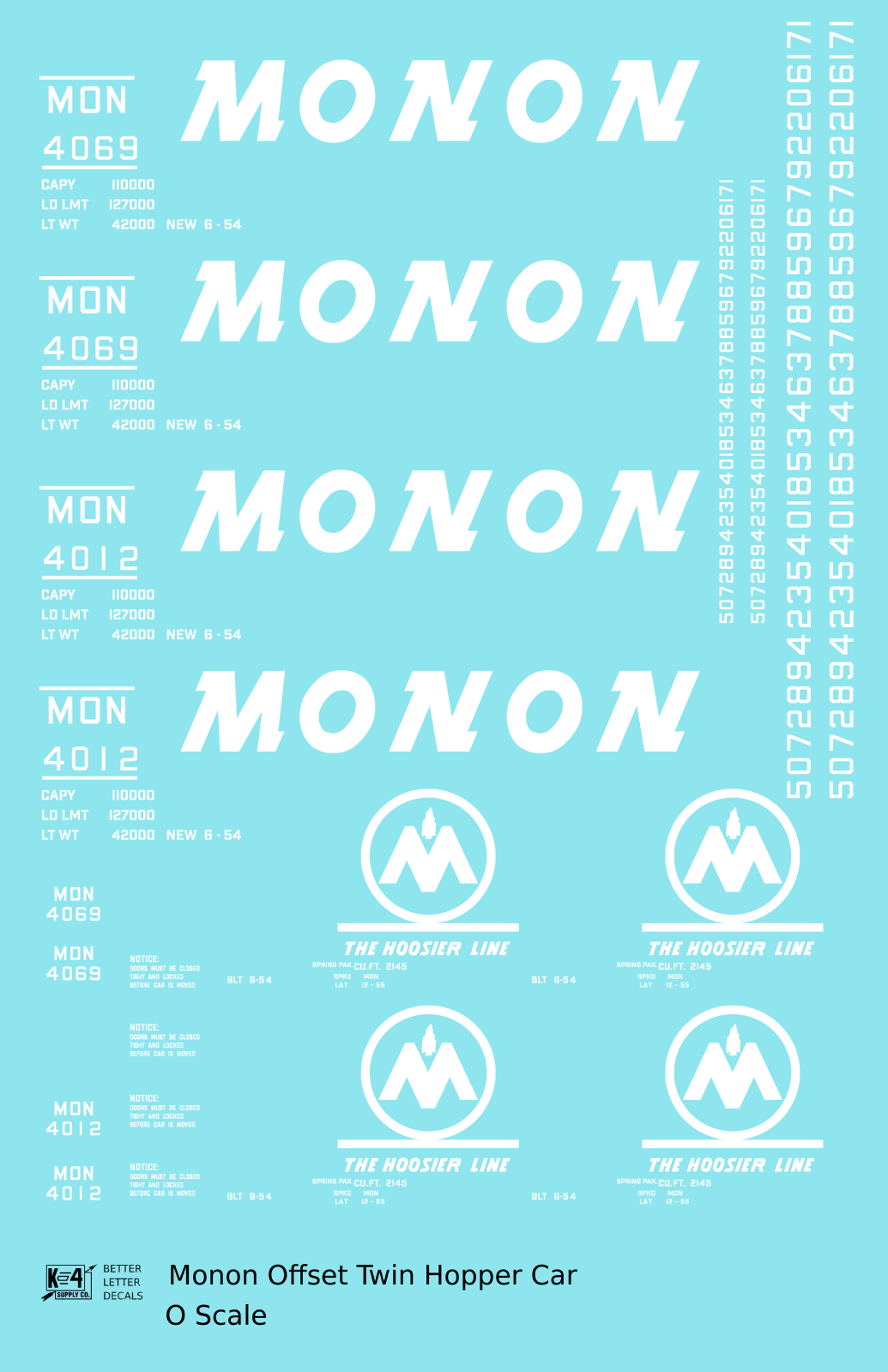Monon Offset Twin Hopper White