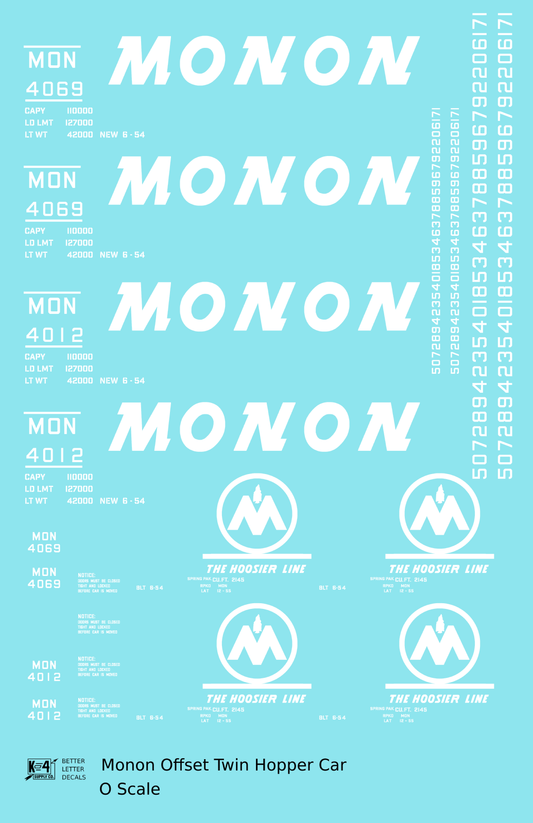 Monon Offset Twin Hopper White