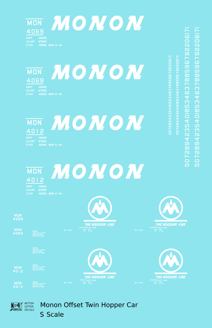Monon Offset Twin Hopper White