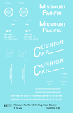 Missouri Pacific 50 Ft Insulated Boxcar White Cushion Car - Decal - Choose Scale