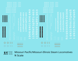 Missouri Pacific Steam Locomotive White