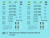 Manufacturer’s Railway 50 Ft Plug Door Boxcar Black